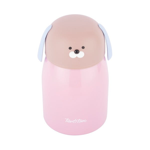 Cute Doggy rózsaszín rozsdamentes termosz, 280 ml - Tantitoni