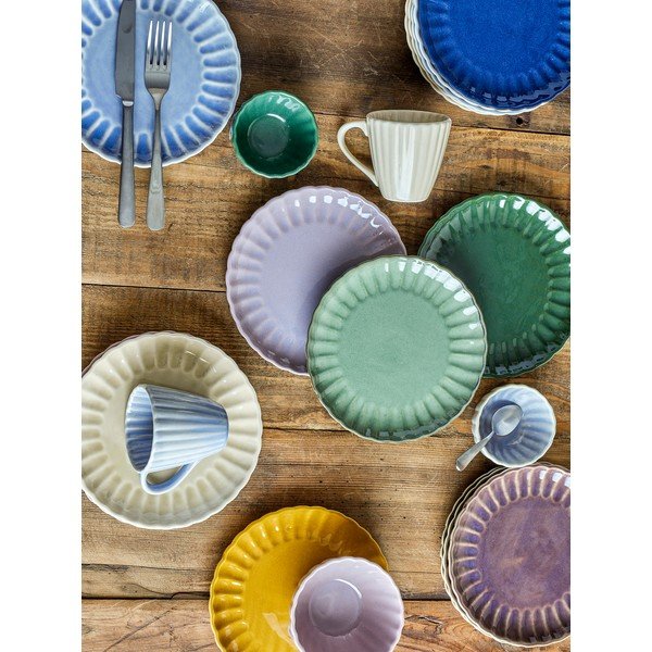 Sötétlila desszertes kőedény tányér ø 20 cm Latina – Bloomingville-image-3