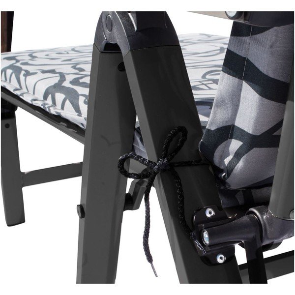 Fekete fém kerti napozóágy Ass Comfort - Sun Garden-image-2