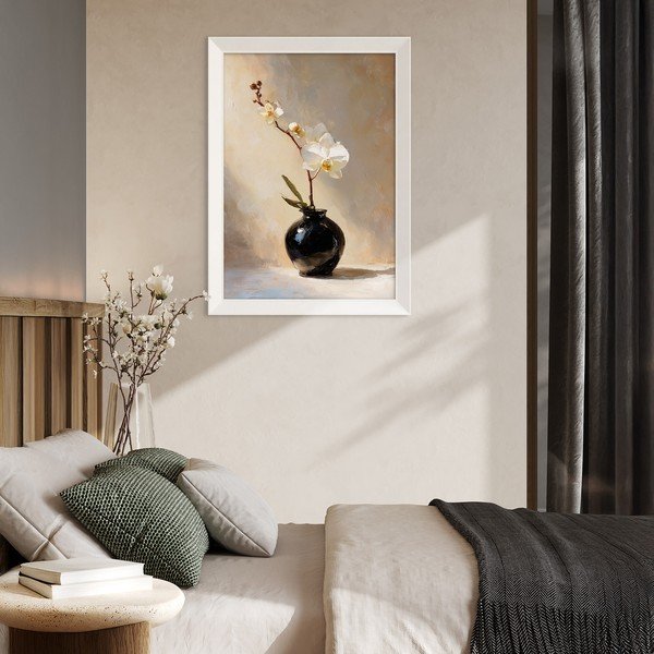 Nyomtatott keretezett kép 56x75 cm White Orchid – Styler-image-2