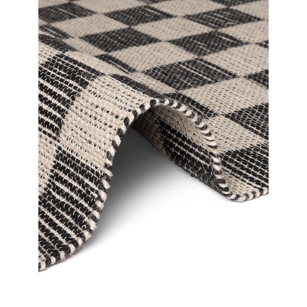 Fekete-krémszínű kétoldalas-kézi szövésű jutakeverék futószőnyeg 80x200 cm Rex – Hanse Home-image-4