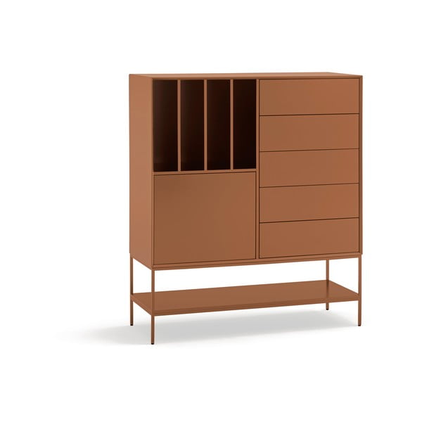 Téglavörös szekrény 120x140x45 cm Platt – Teulat-image-2