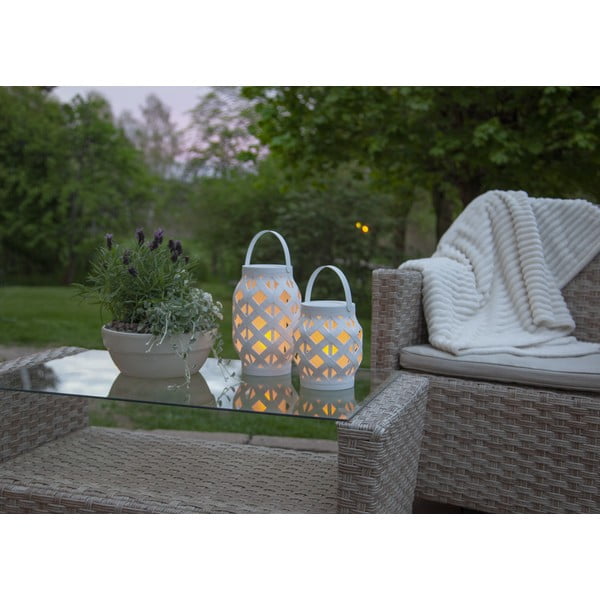 Flame Lantern fehér lámpás, magasság 16 cm - Star Trading-image-4