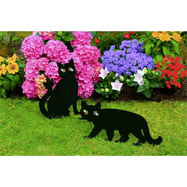 Fém-üveg kerti dekoráció készlet 2 db-os – Maximex-image-1