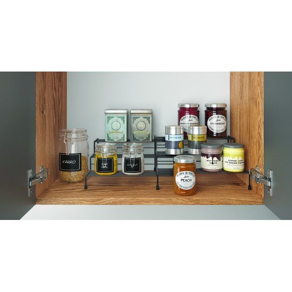 Lava fekete állítható konyhai polc - Metaltex-image-1