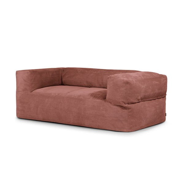 Téglavörös kordbársony babzsákfotel Sofa MooG – SLOWDOWN