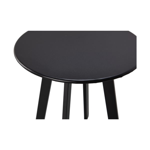 Fer fekete kerti tárolóasztal, ø 40 cm - WOOOD-image-1