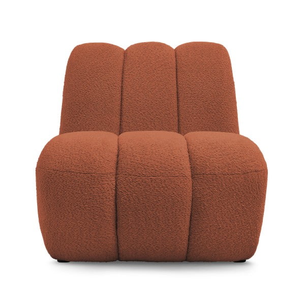 Téglavörös buklé fotel Janissaire – Bobochic Paris-image-3