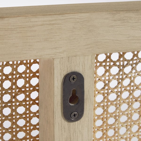 Natúr színű rattan ágytámla 163x65 cm - Kave Home-image-2