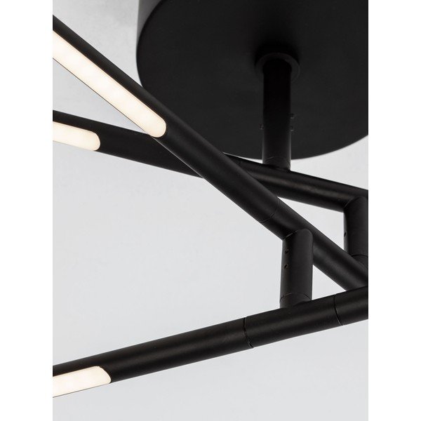 Fekete fém LED dimmelhető mennyezeti lámpa akrilüveg búrával 77x84 cm Raccio – Nova Luce-image-1