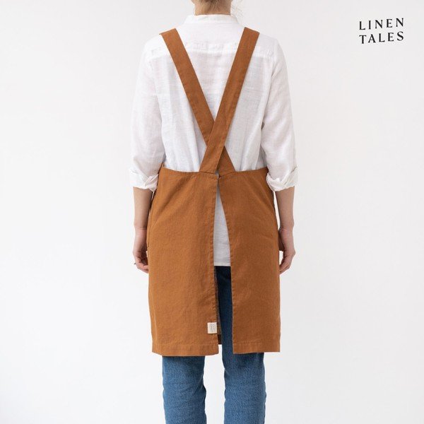 Len kötény Crossback – Linen Tales-image-2