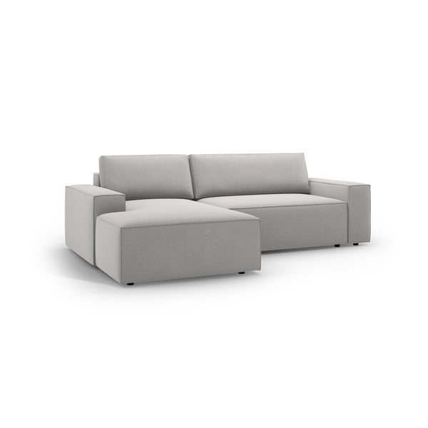 Világosszürke kinyitható sarokkanapé (bal oldali) Jodie – Micadoni Home-image-2