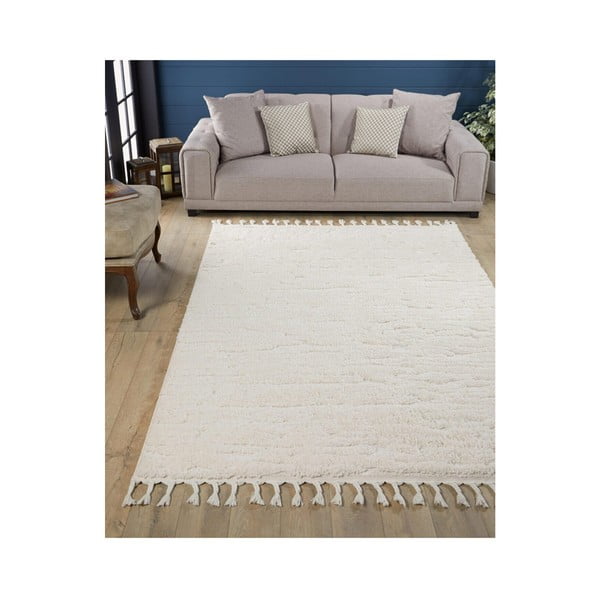 Bézs szőnyeg 150x80 cm Shaggy - Mila Home-image-1
