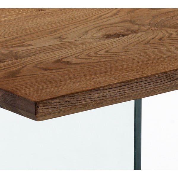 Étkezőasztal tölgyfa dekoros asztallappal 180x90 cm Float – Tomasucci-image-4