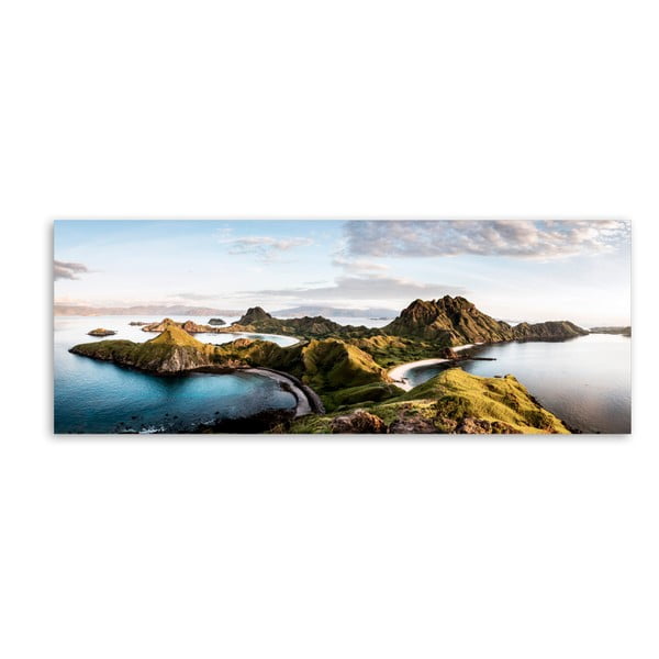 Canvas Komodo Views fali kép, 60 x 150 cm - Styler