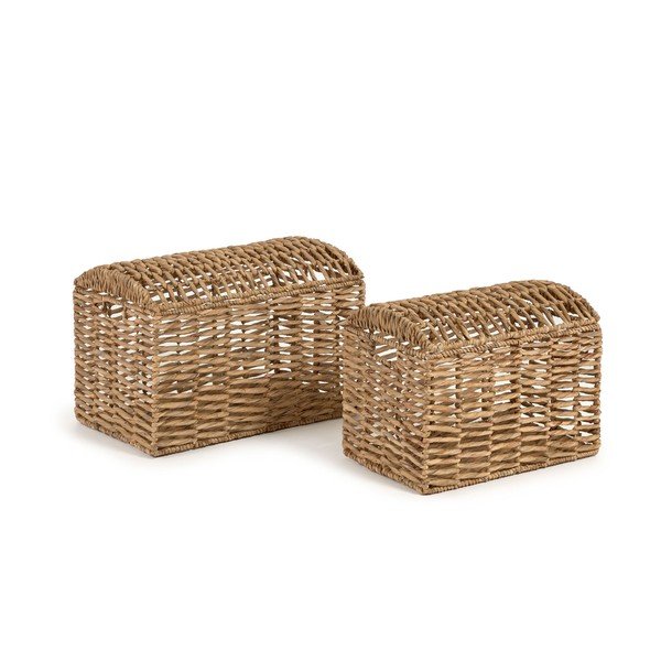 Vízijácint tárolókosár szett 2 db-os 60x37x40 cm Xuliana – Kave Home