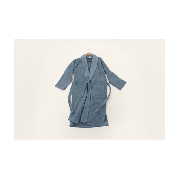 Kék pamut fürdőköpeny L/XL - Foutastic-image-1