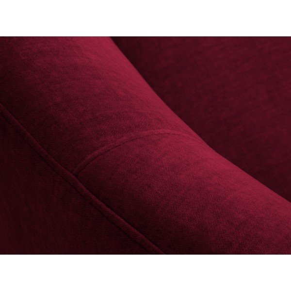 Debbie bordó bársony aszimmetrikus kanapé, bal oldali - Mazzini Sofas-image-4
