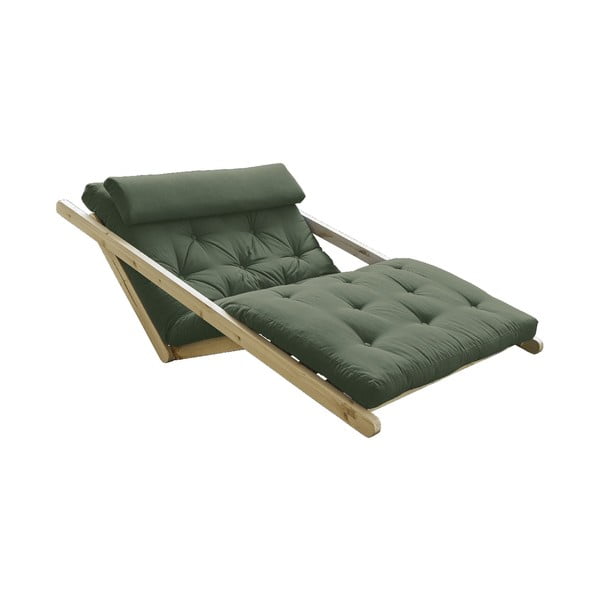 Figo Natural/Olive Green zöld kinyitható kanapé - Karup Design