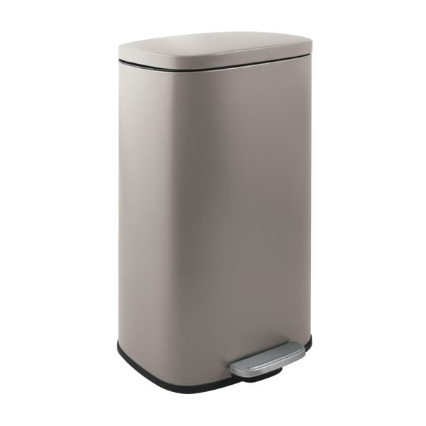 Szürkésbarna acél pedálos szemetes 50 l   Akira – Spirella