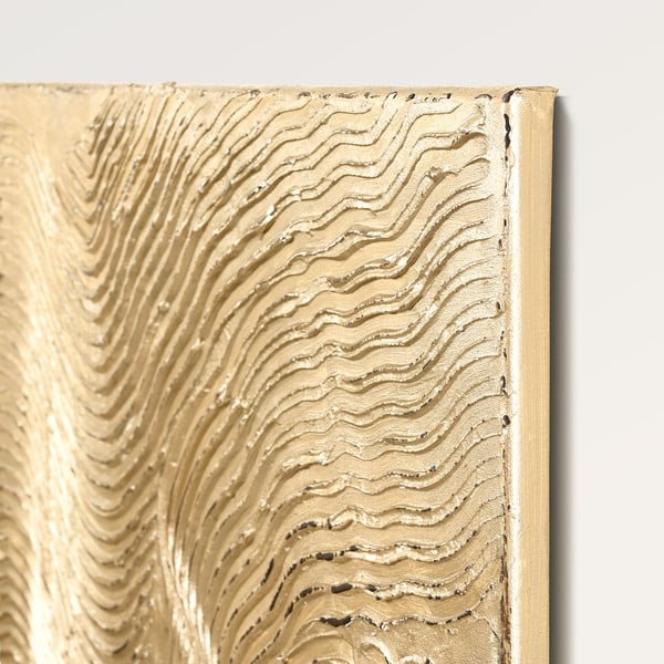 Kézzel festett kép 88x118 cm Metallic Champagne – Malerifabrikken-image-3
