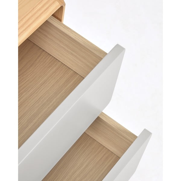 Szürke-natúr színű éjjeliszekrény Anielle – Kave Home-image-4