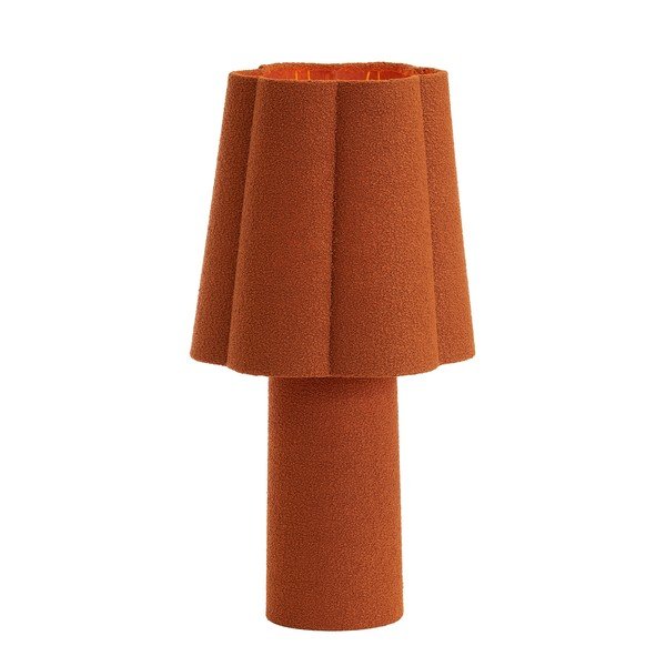 Téglavörös asztali lámpa textil búrával (magasság 50 cm) Musaby – Light & Living-image-1