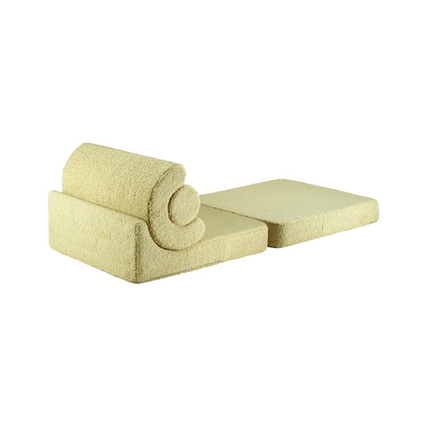 Zöld buklé gyerek fotel Flipster – Wigiwama-image-1