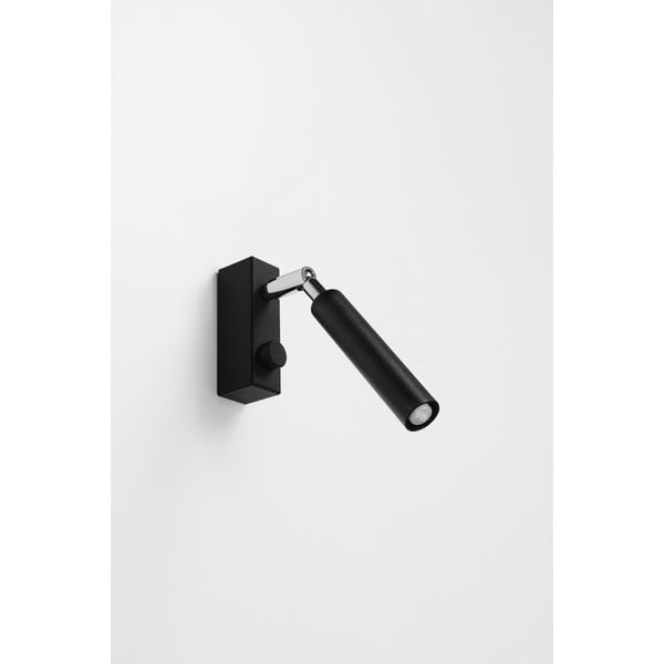 Fekete spotlámpa 10x3 cm Tiden – Sollux-image-2