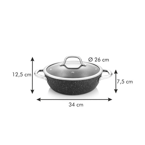 Serpenyő fedővel ø 26 cm President – Tescoma-image-2