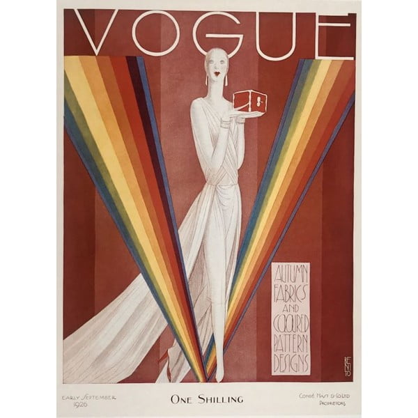 Vogue 4 poszter, 30 x 40 cm - Blue-Shaker