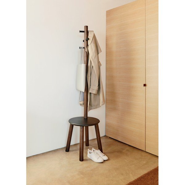 Fekete-natúr színű kaucsukfa fogas Pillar – Umbra-image-1