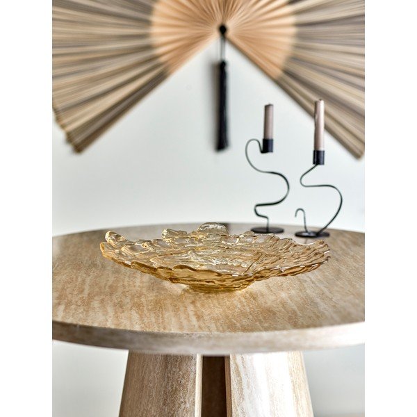 Bézs üveg tál ø 38,5 cm Asimi – Bloomingville-image-1