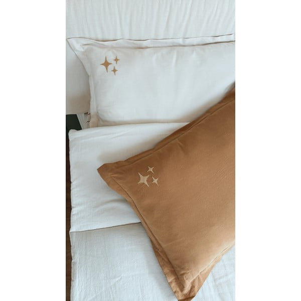 Fehér babaágynemű szett Stars – Malomi Kids-image-1