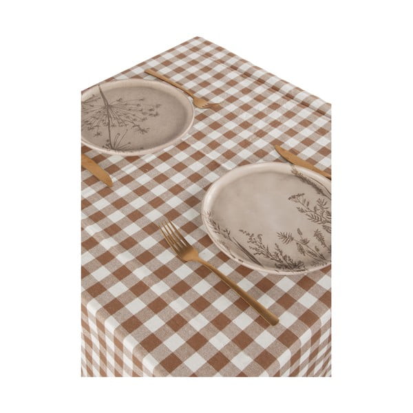 Pamut asztalterítő 150x150 cm Gingham – Tiseco Home Studio-image-1