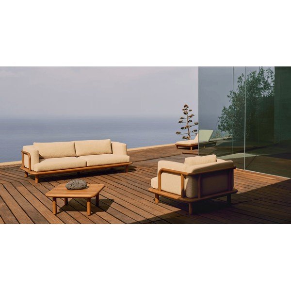 Teakfa kerti dohányzóasztal 70x70 cm Turqueta – Kave Home-image-2