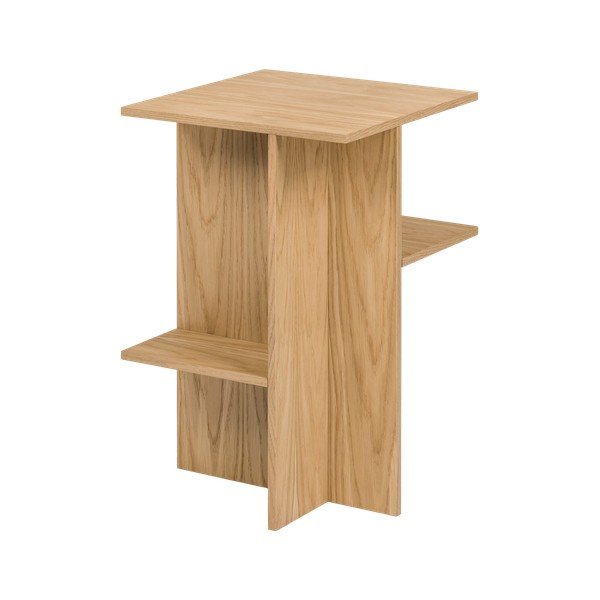 Natúr színű éjjeliszekrény tölgyfa dekorral Atik – noo.ma-image-4