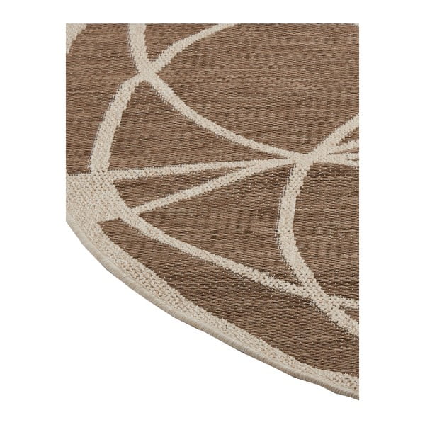 Tondo barna kültéri szőnyeg, ⌀ 194 cm - Floorita-image-1