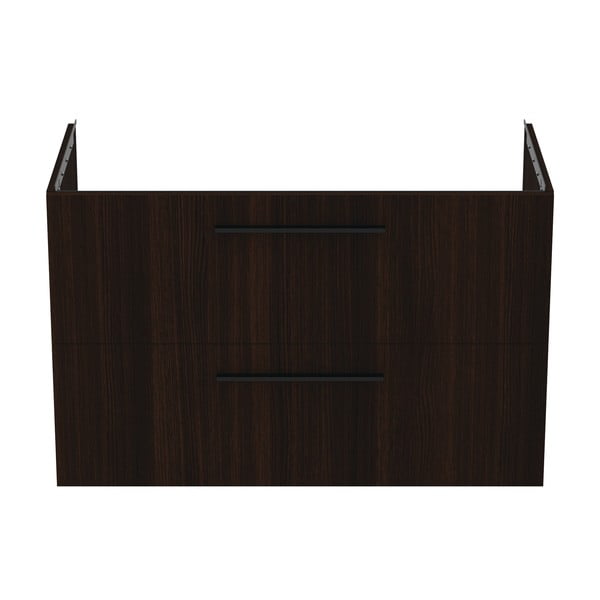 Sötétbarna fali mosdó alatti szekrény tölgyfa dekorral 100x63 cm i.Life B – Ideal Standard-image-2