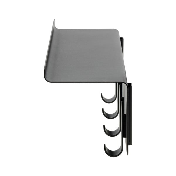 Fekete acél fali fogas polccal 11,5 cm A-Hallway – Zone-image-4