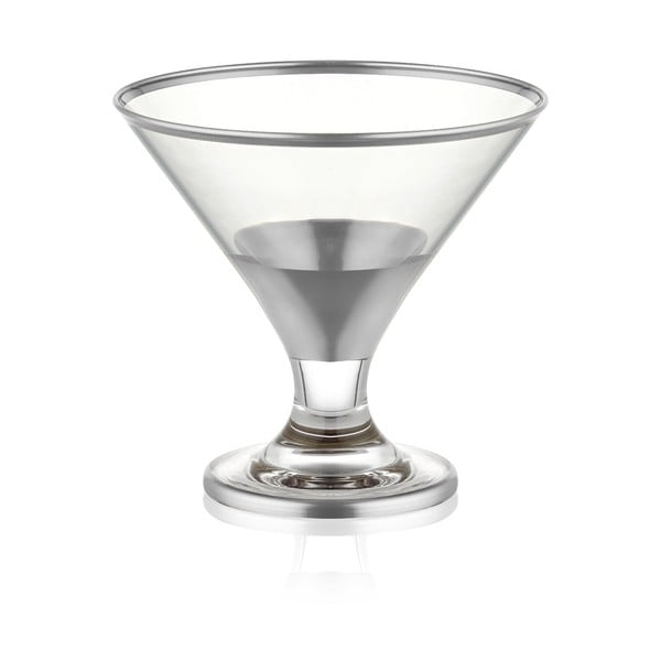 Glam Silver 6 db-os koktélos pohár készlet, 225 ml - Mia