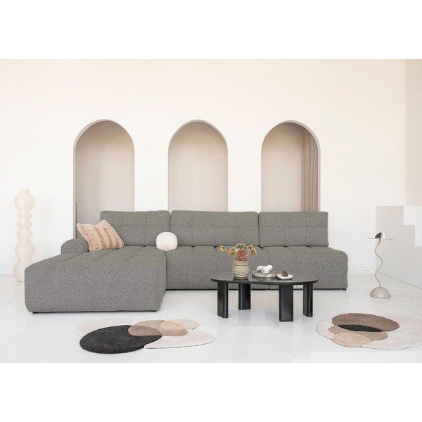 Világosbarna kinyitható tárolóhelyes moduláris sarokkanapé (bal oldali) Lulu – Miuform-image-1