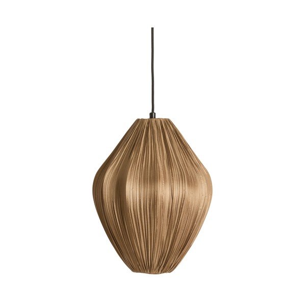 Barna függőlámpa textil búrával ø 12 cm Verita – Light & Living