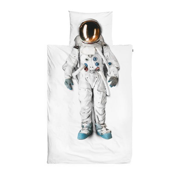Astronaut egyszemélyes pamut ágyneműhuzat, 140 x 200 cm - Snurk