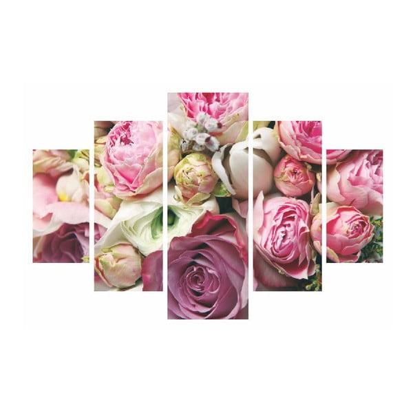 Roses Are Pink többrészes kép, 92 x 56 cm