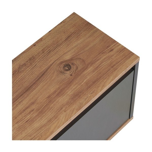 Antracitszürke TV-állvány 160x42x30 cm Sentinel – Kalune Design-image-4