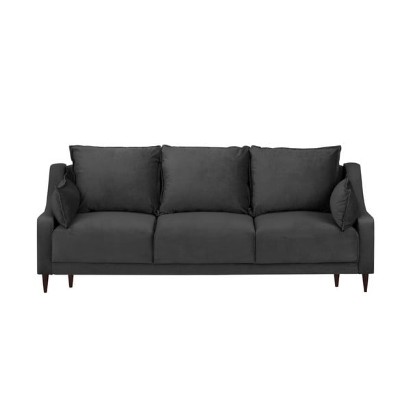 Freesia sötét szürke háromszemélyes kinyitható kanapé, tárolóhellyel - Mazzini Sofas