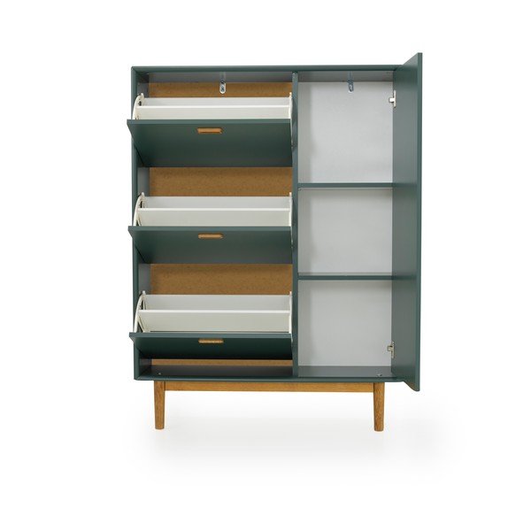 Zöld billenő ajtós cipőtartó Svea – Tenzo-image-2