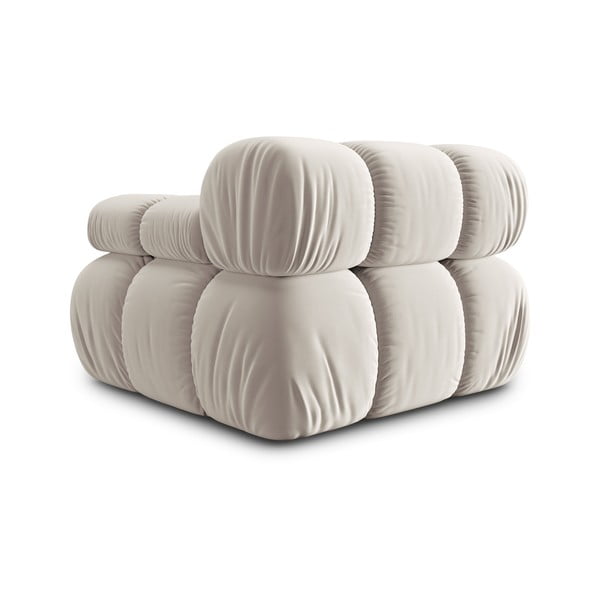 Bézs bársony kanapé modul (jobb oldali) Bellis – Micadoni -image-4