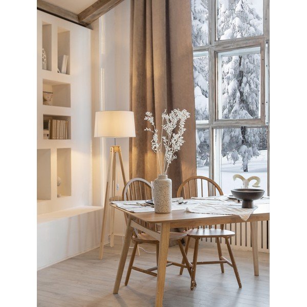 Fehér-natúr színű állólámpa (magasság 145 cm) Leroy – Nova Luce-image-1